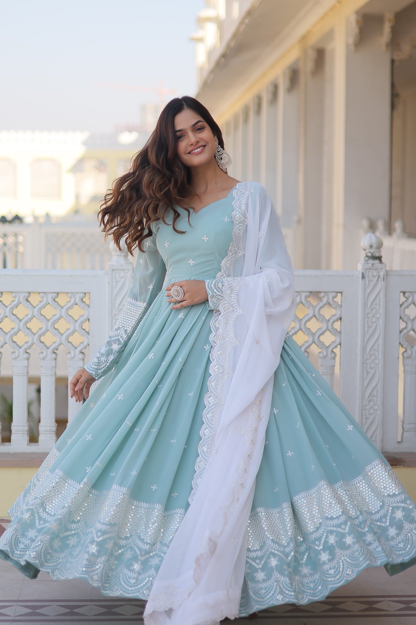 GOWN WITH DUPATTA