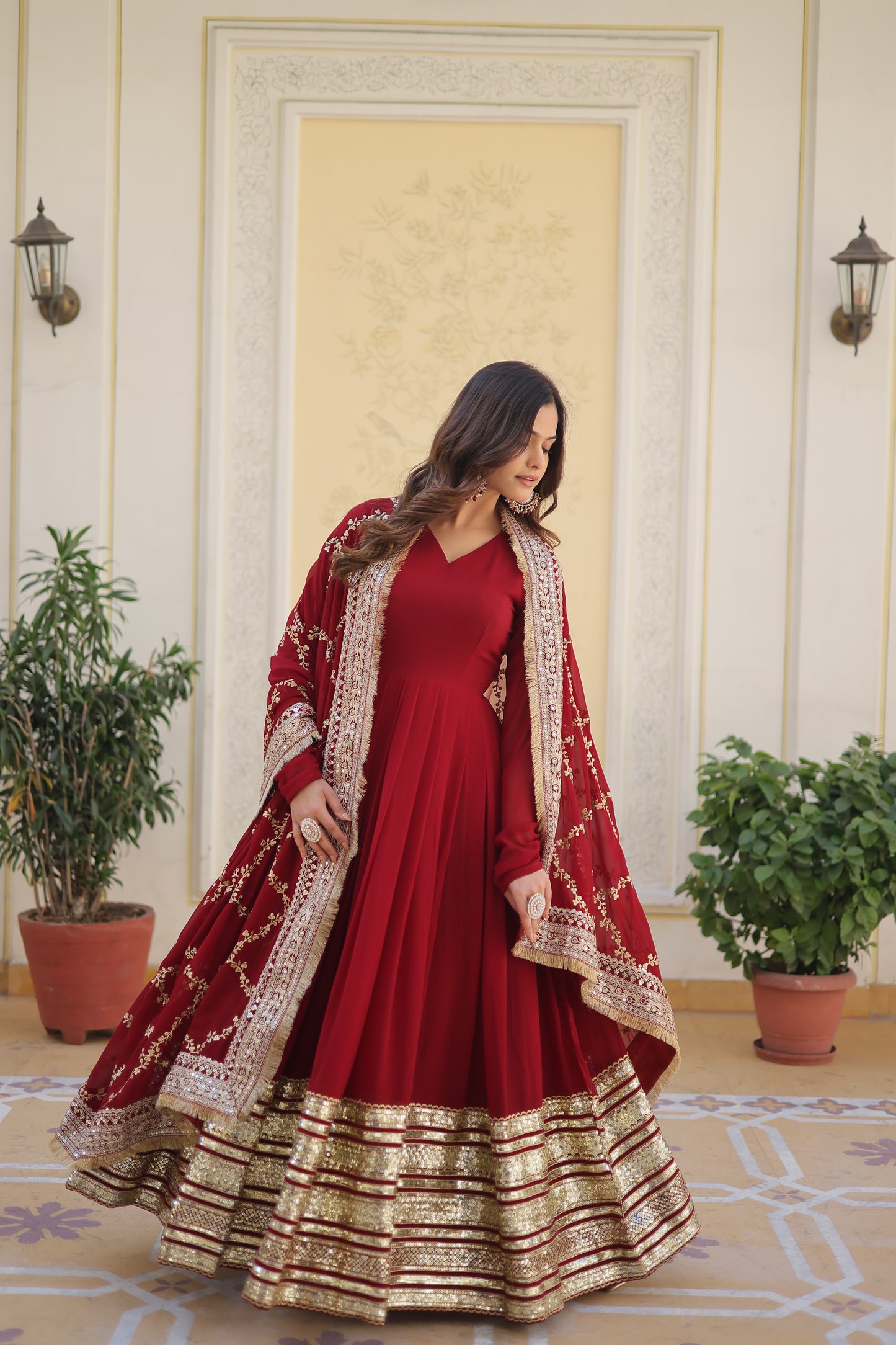 GOWN WITH DUPATTA