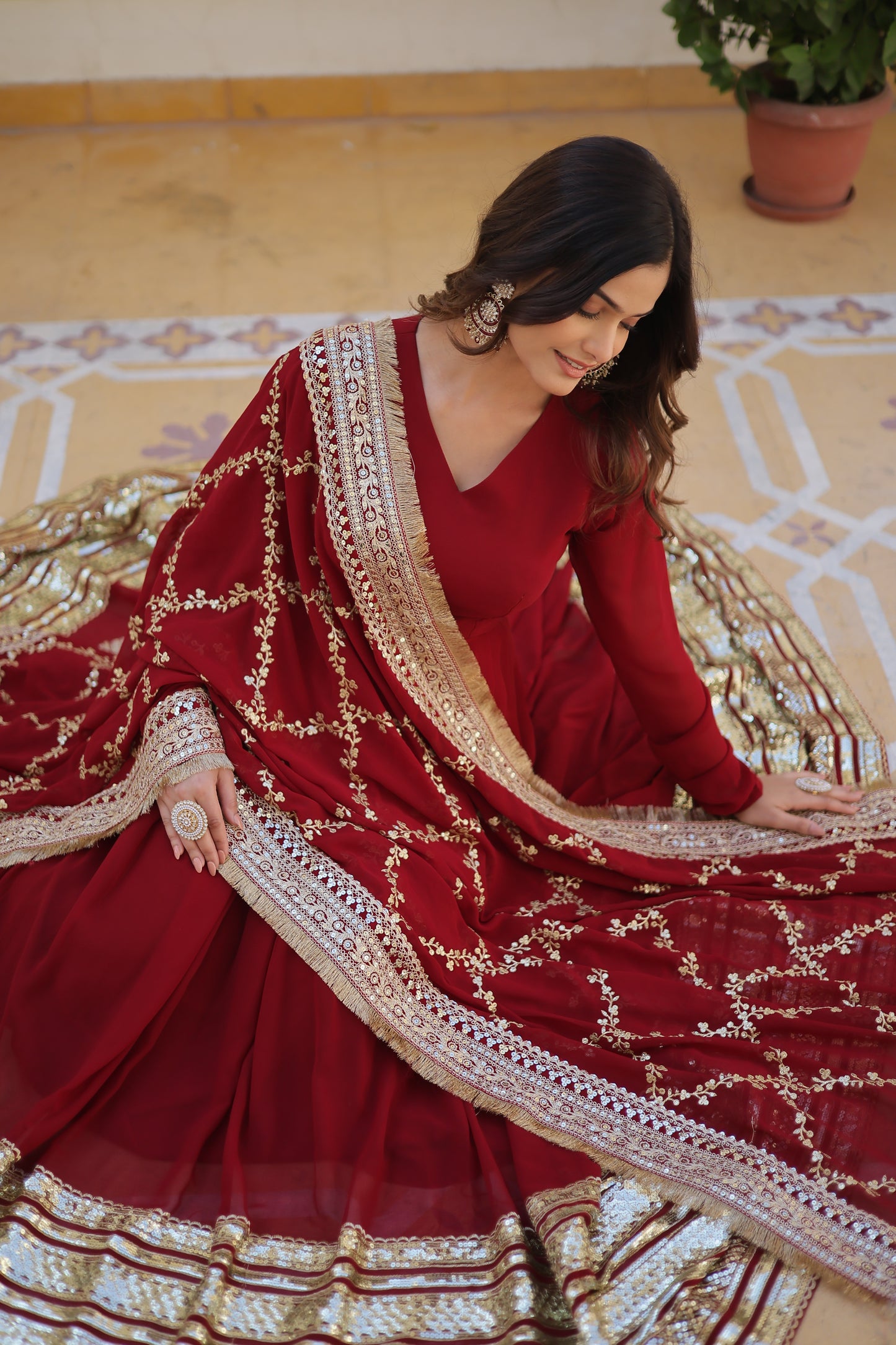 GOWN WITH DUPATTA