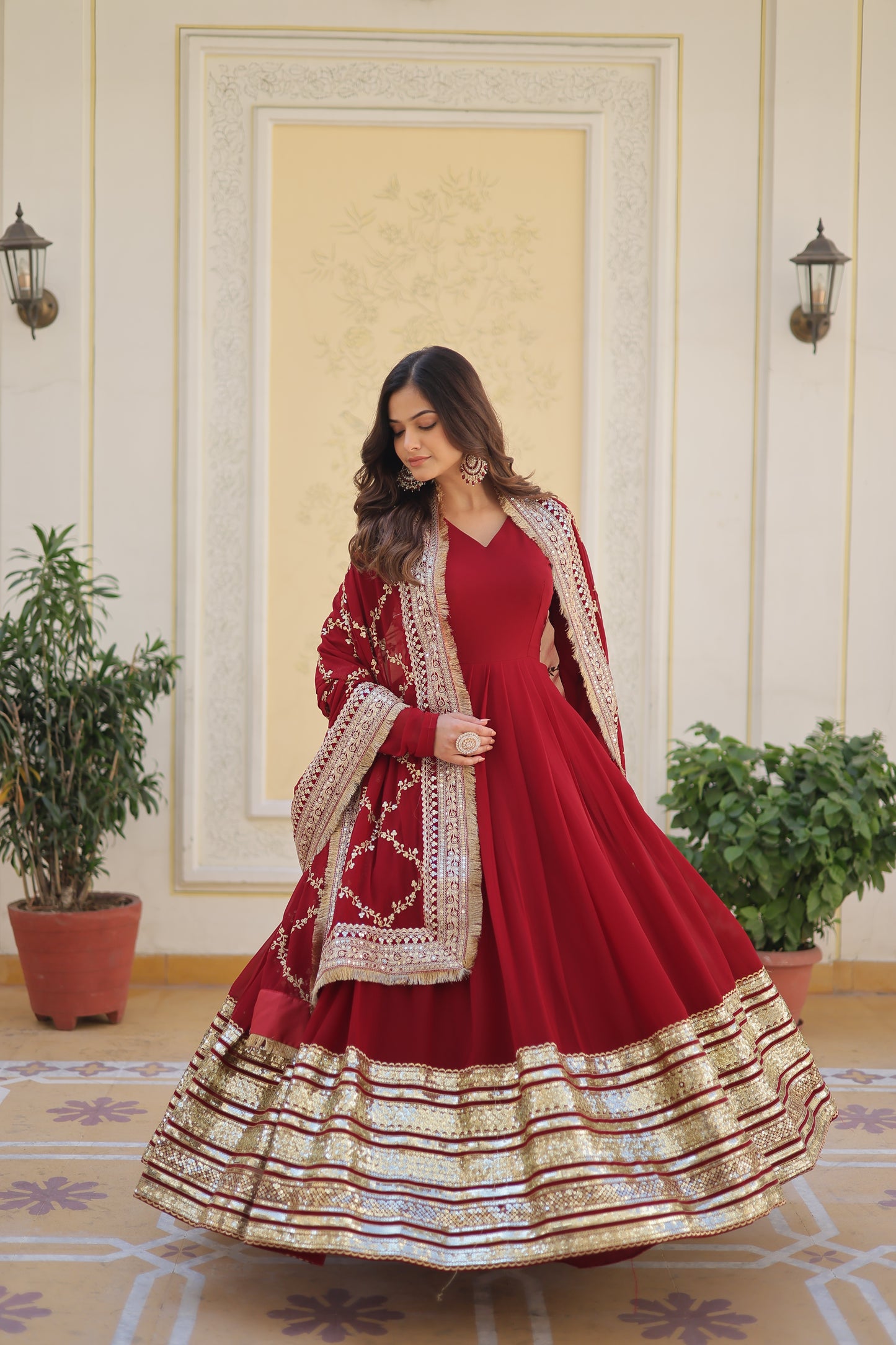 GOWN WITH DUPATTA