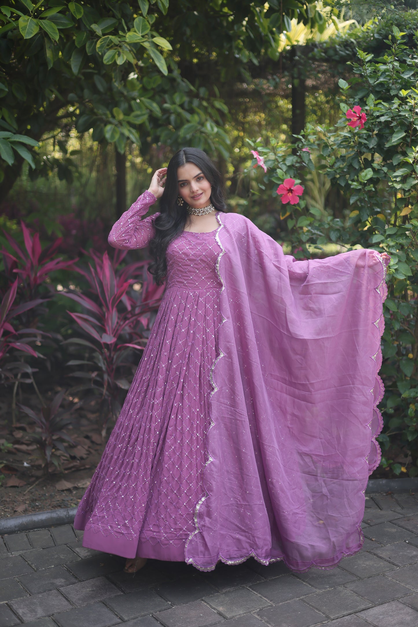 GOWN WITH DUPATTA