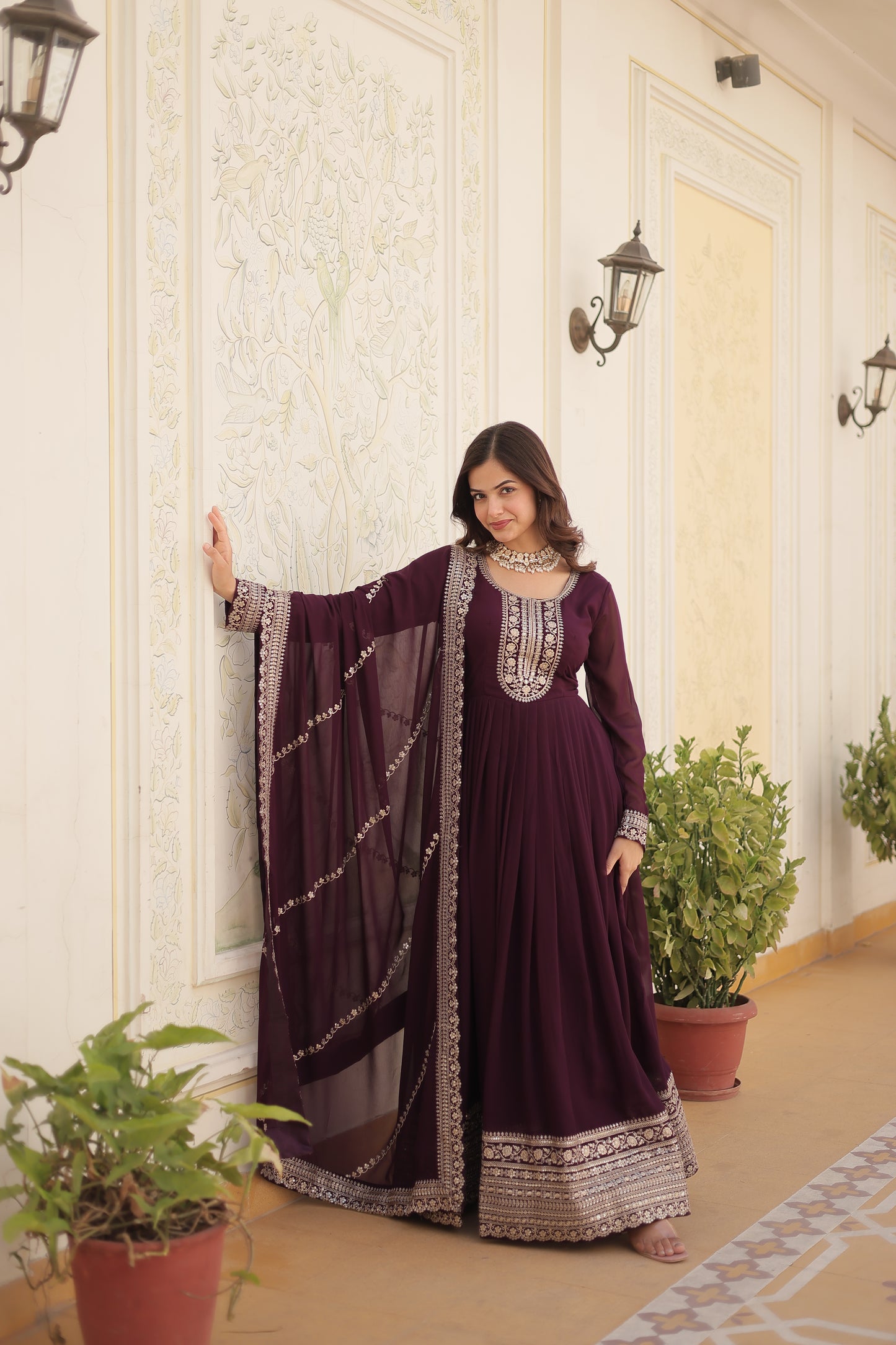 GOWN WITH DUPATTA