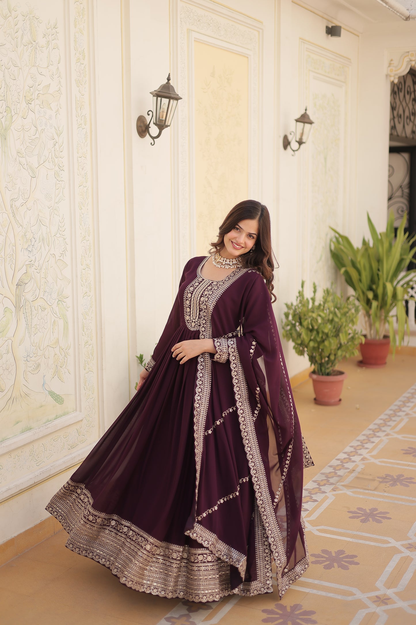 GOWN WITH DUPATTA