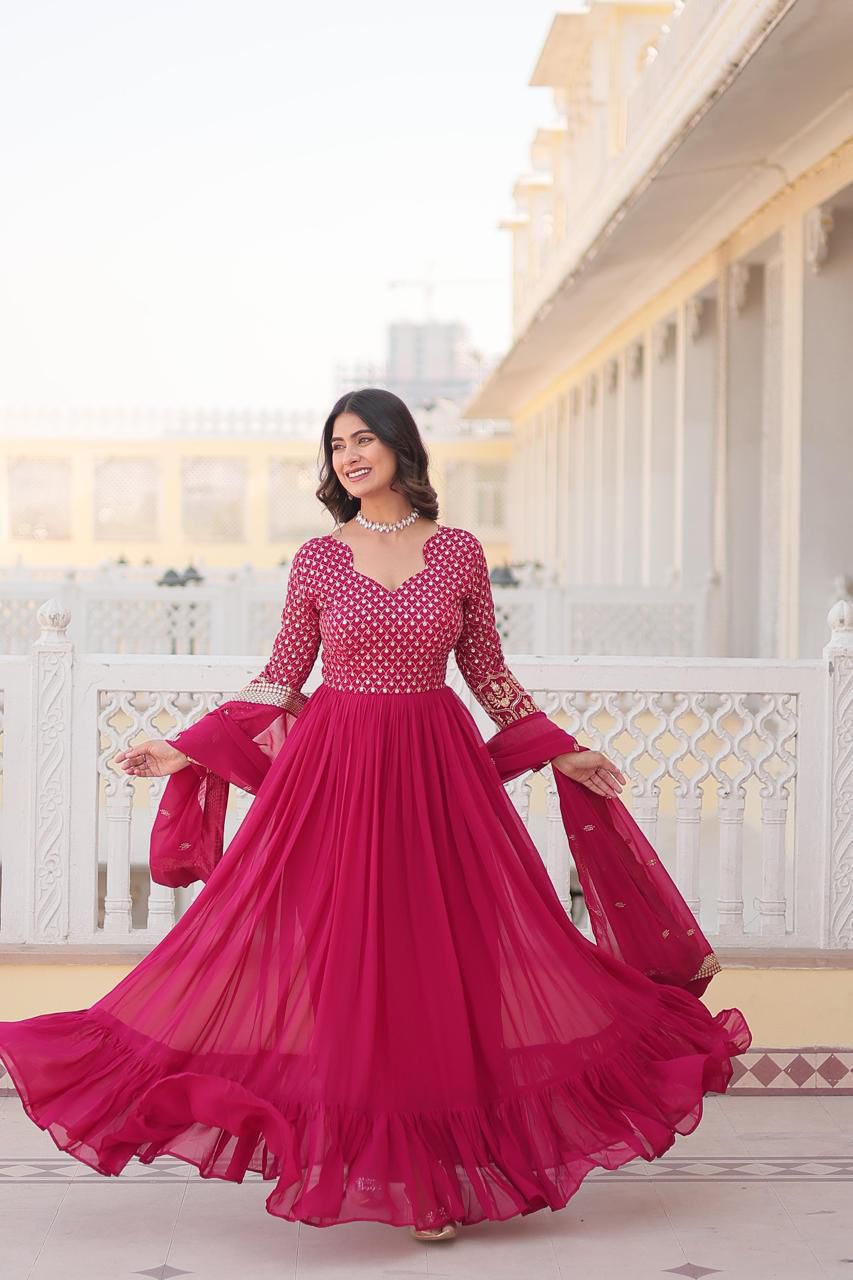 GOWN WITH DUPATTA