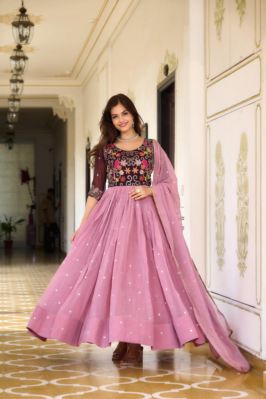 GOWN WITH DUPATTA