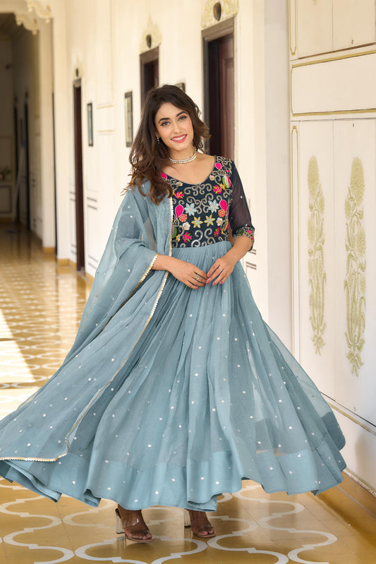 GOWN WITH DUPATTA