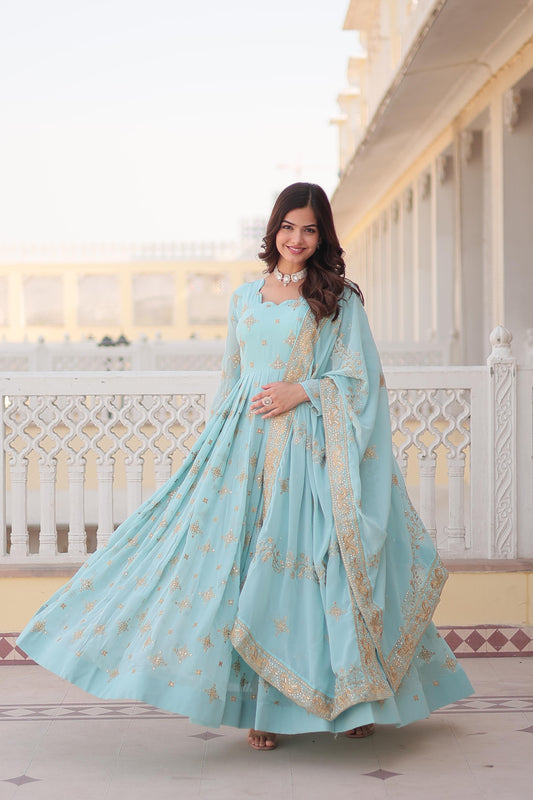 GOWN WITH DUPATTA