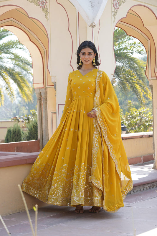 GOWN WITH DUPATTA