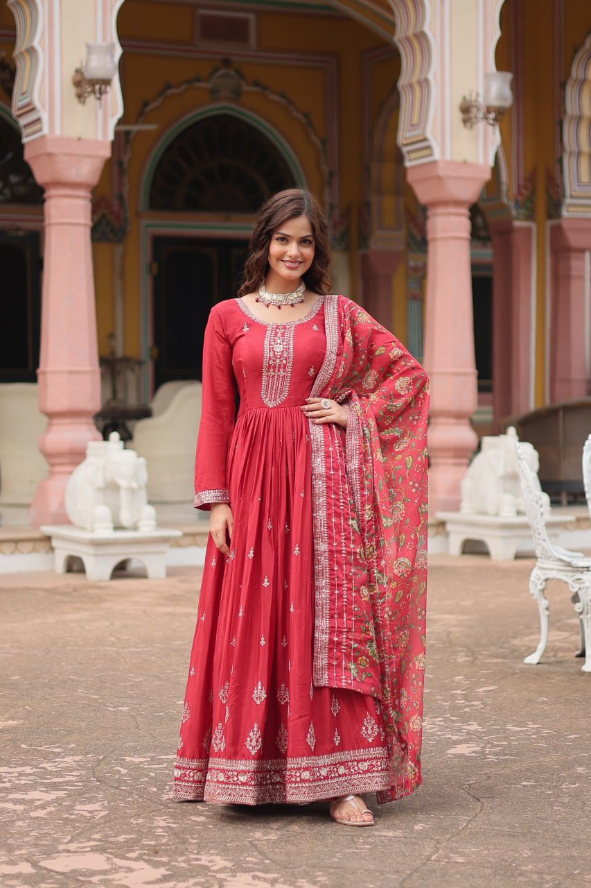 GOWN WITH DUPATTA