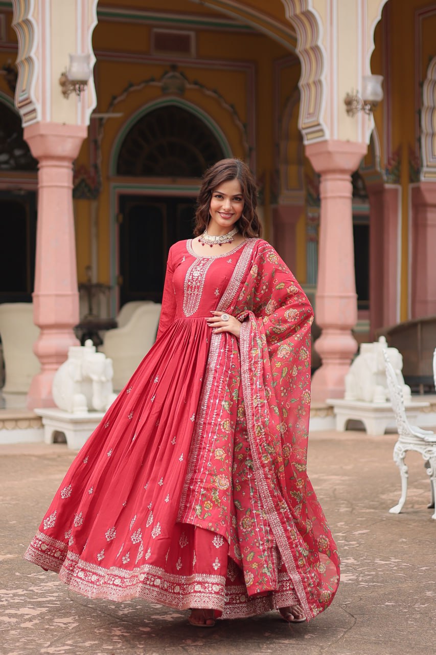 GOWN WITH DUPATTA