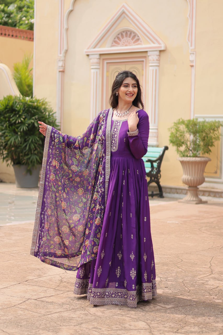 GOWN WITH DUPATTA