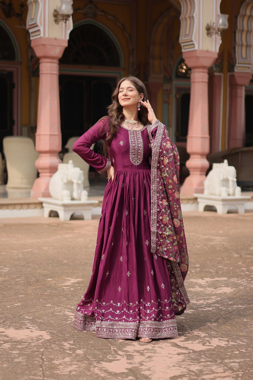 GOWN WITH DUPATTA