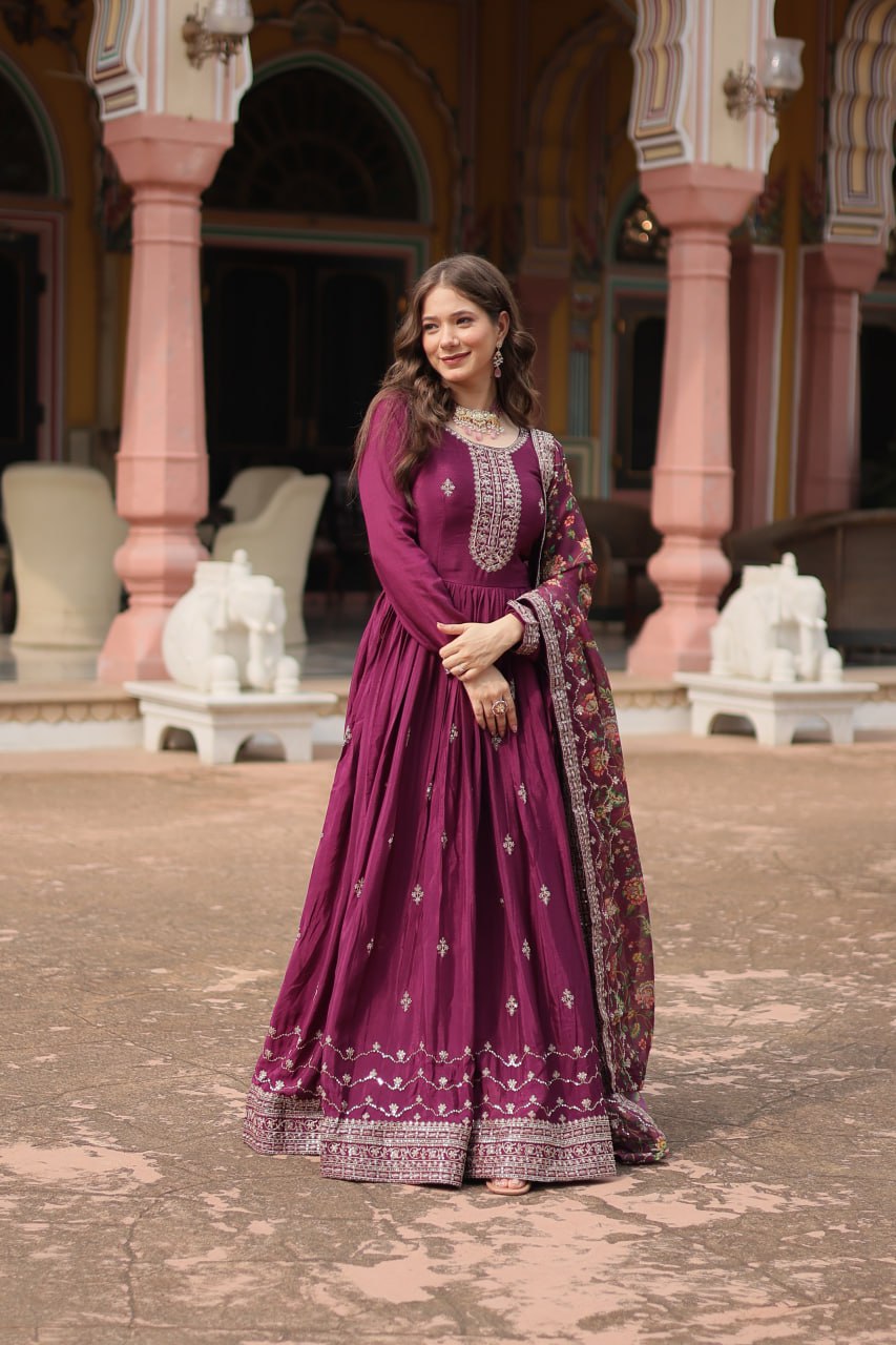 GOWN WITH DUPATTA