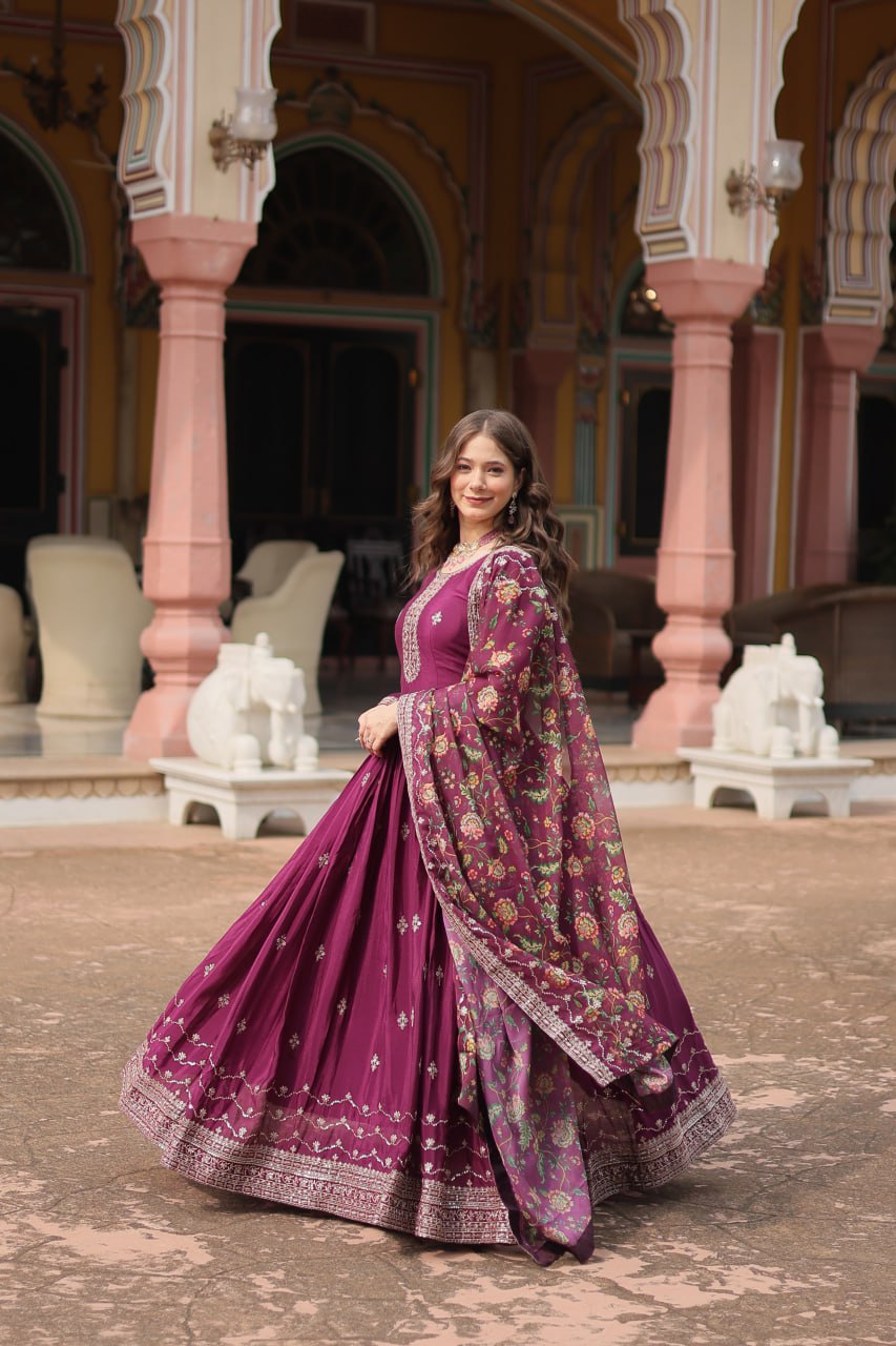 GOWN WITH DUPATTA