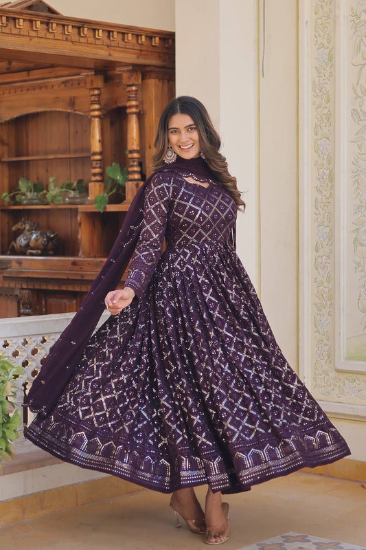 GOWN WITH DUPATTA