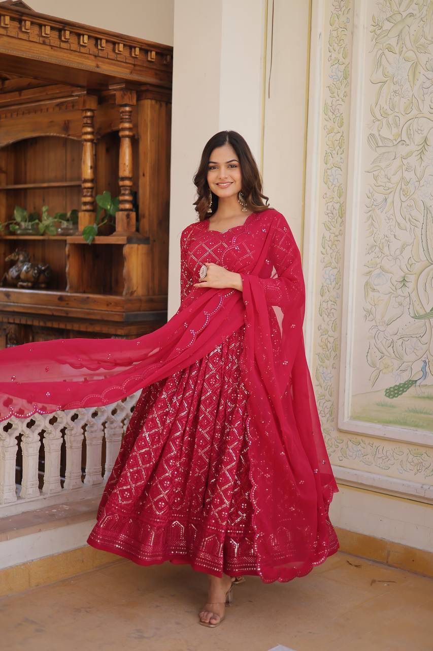 GOWN WITH DUPATTA